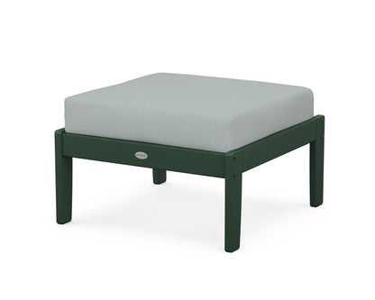 POLYWOOD® Braxton Deep Seating Ottoman in Green / Spa