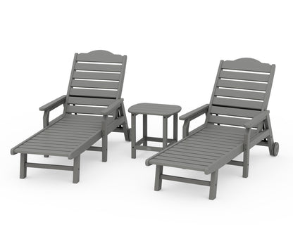 Draper James™ by  POLYWOOD® 3-Piece Savannah Chaise Lounge Set in Slate Grey