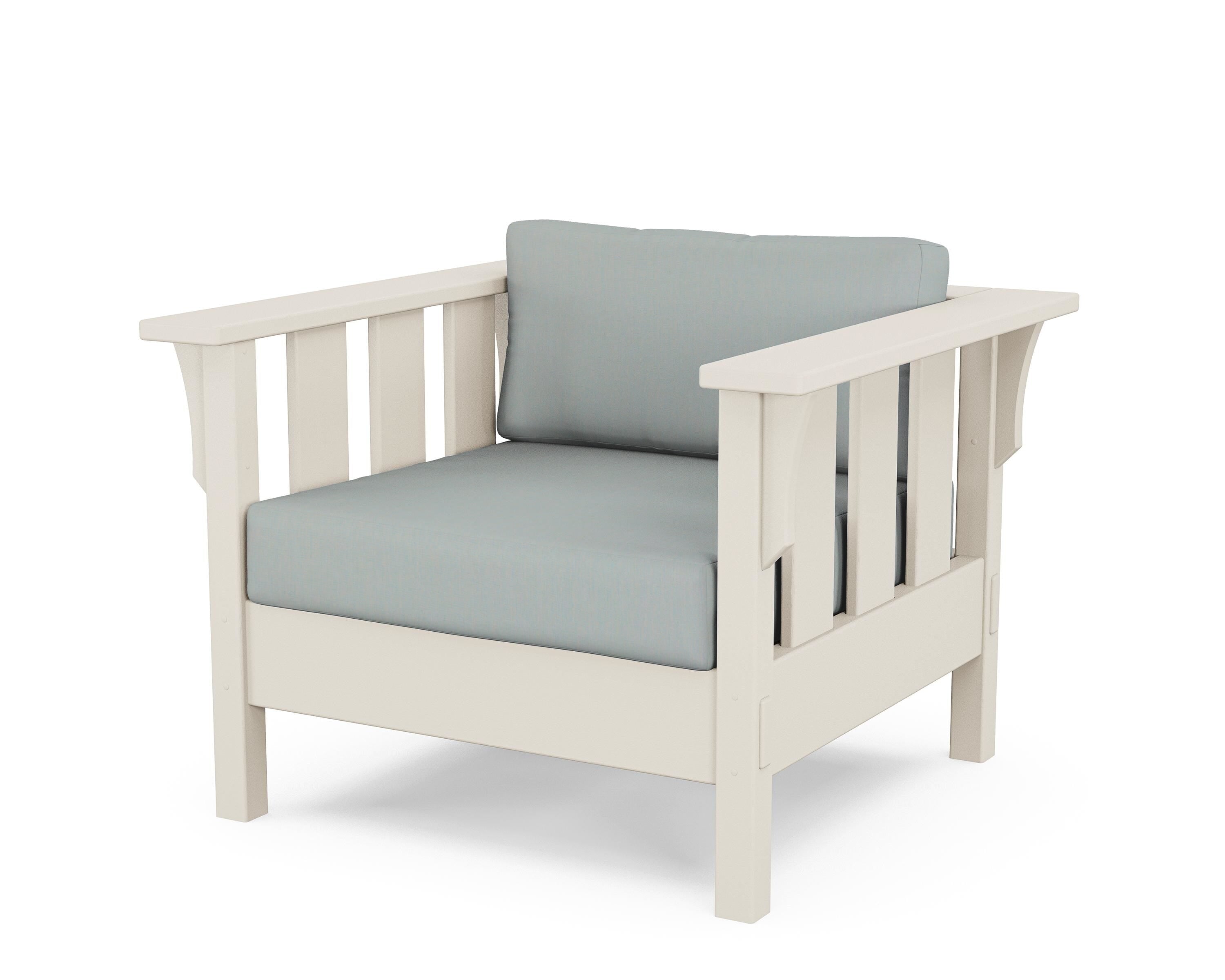 Martha Stewart by POLYWOOD® Acadia Deep Seating Chair in Sand / Spa