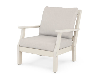 Martha Stewart by POLYWOOD® Chinoiserie Deep Seating Chair in Sand / Cast Ash