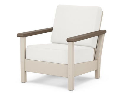 POLYWOOD® Harbour Deep Seating Chair in Sand / Kona / Natural Linen