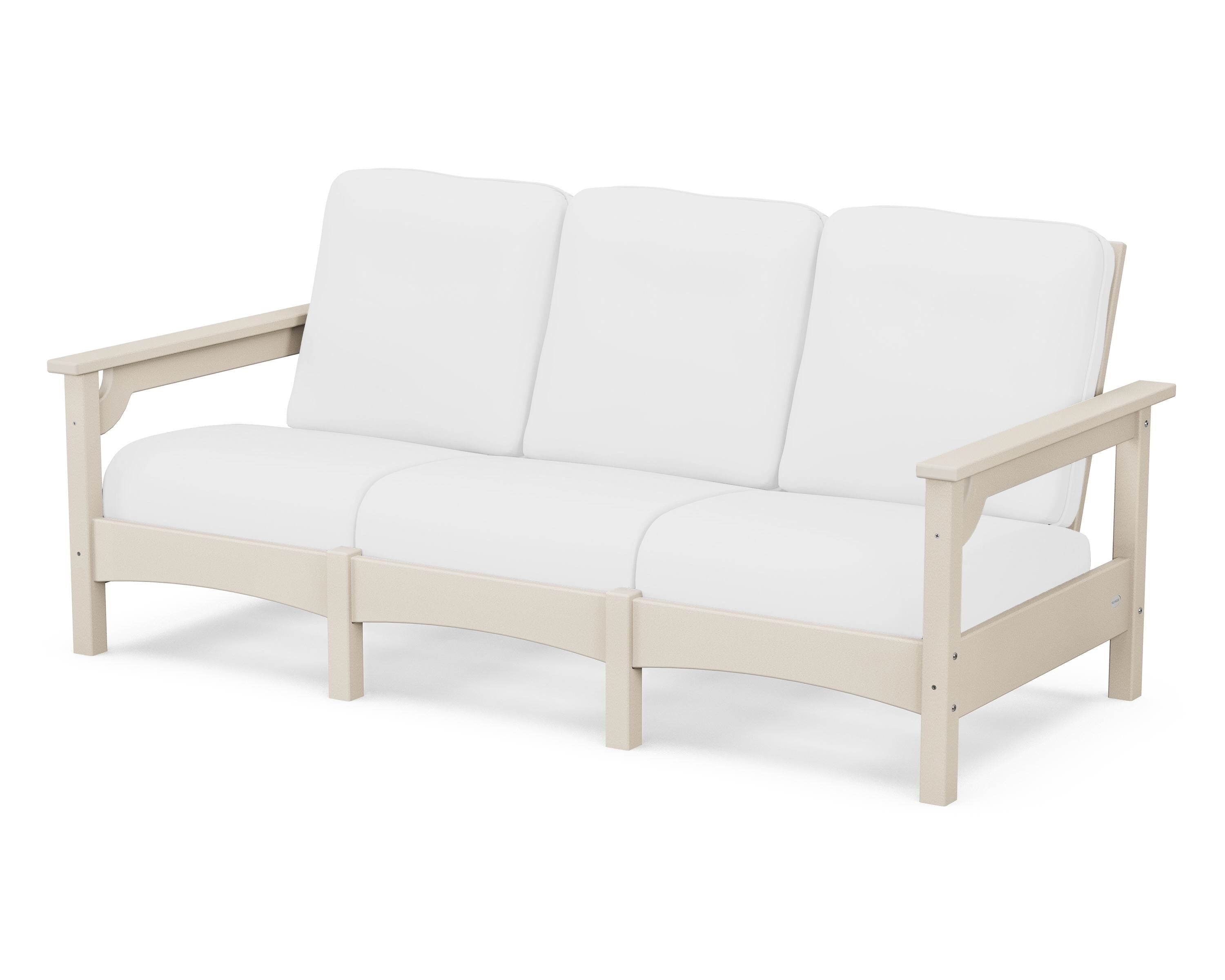 POLYWOOD® Club Sofa in Sand / Natural
