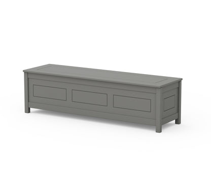 Country Living Country Living 60" Storage Bench in Slate Grey