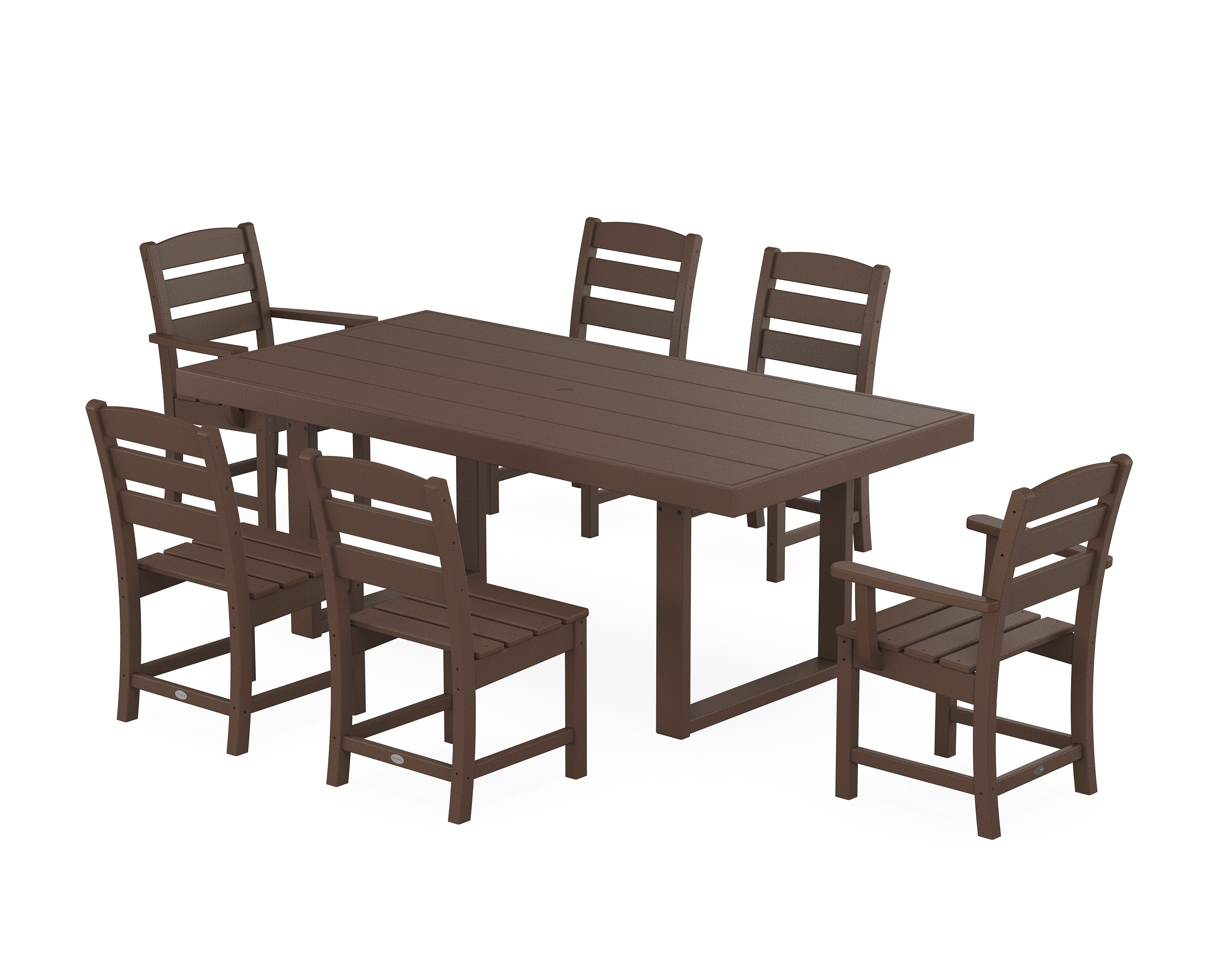 POLYWOOD® Lakeside 7-Piece Dining Set in Mahogany