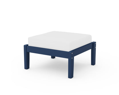 Unbranded Deep Seating Ottoman in Navy / Natural