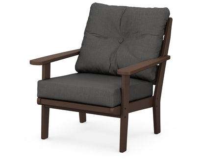 POLYWOOD® Lakeside Deep Seating Chair in Mahogany / Spectrum Carbon
