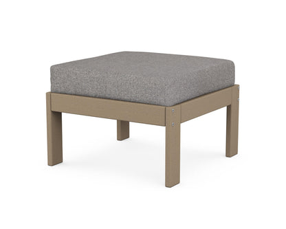 POLYWOOD® Vineyard Modular Ottoman in Vintage Sahara / Grey Mist