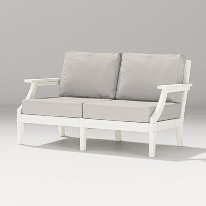 PW Designer Series Estate Loveseat in Vintage White / Cast Ash