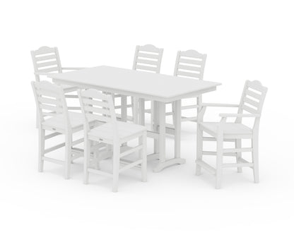 Draper James™ by  POLYWOOD® Savannah 7-Piece Farmhouse Counter Set in White