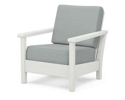 POLYWOOD® Harbour Deep Seating Chair in Vintage White / Spa