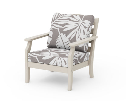 Draper James™ by  POLYWOOD® Savannah Deep Seating Chair in Sand / Leaf Grey Mist