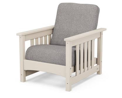 POLYWOOD® Club Mission Chair in Sand / Grey Mist