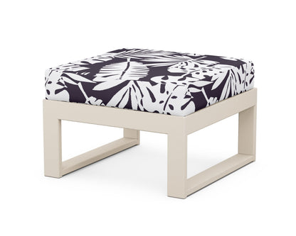 Unbranded Modular Ottoman - Modern in Sand / Leaf Navy