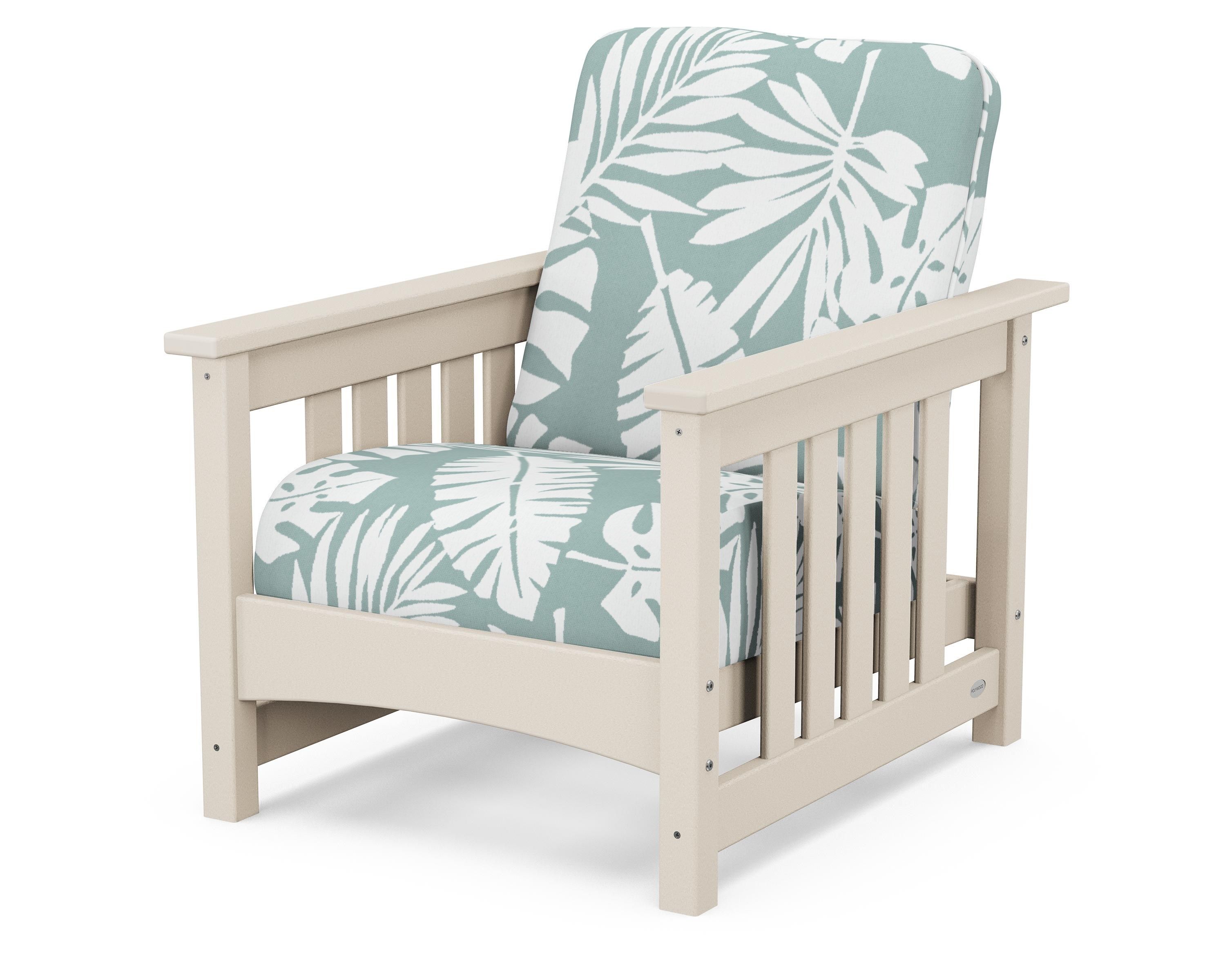 POLYWOOD® Club Mission Chair in Sand / Leaf Glacier Spa