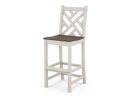 POLYWOOD® Chippendale Bar Side Chair in Sand / Kona