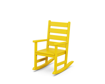 POLYWOOD® Kids Lakeside Rocking Chair in Lemon
