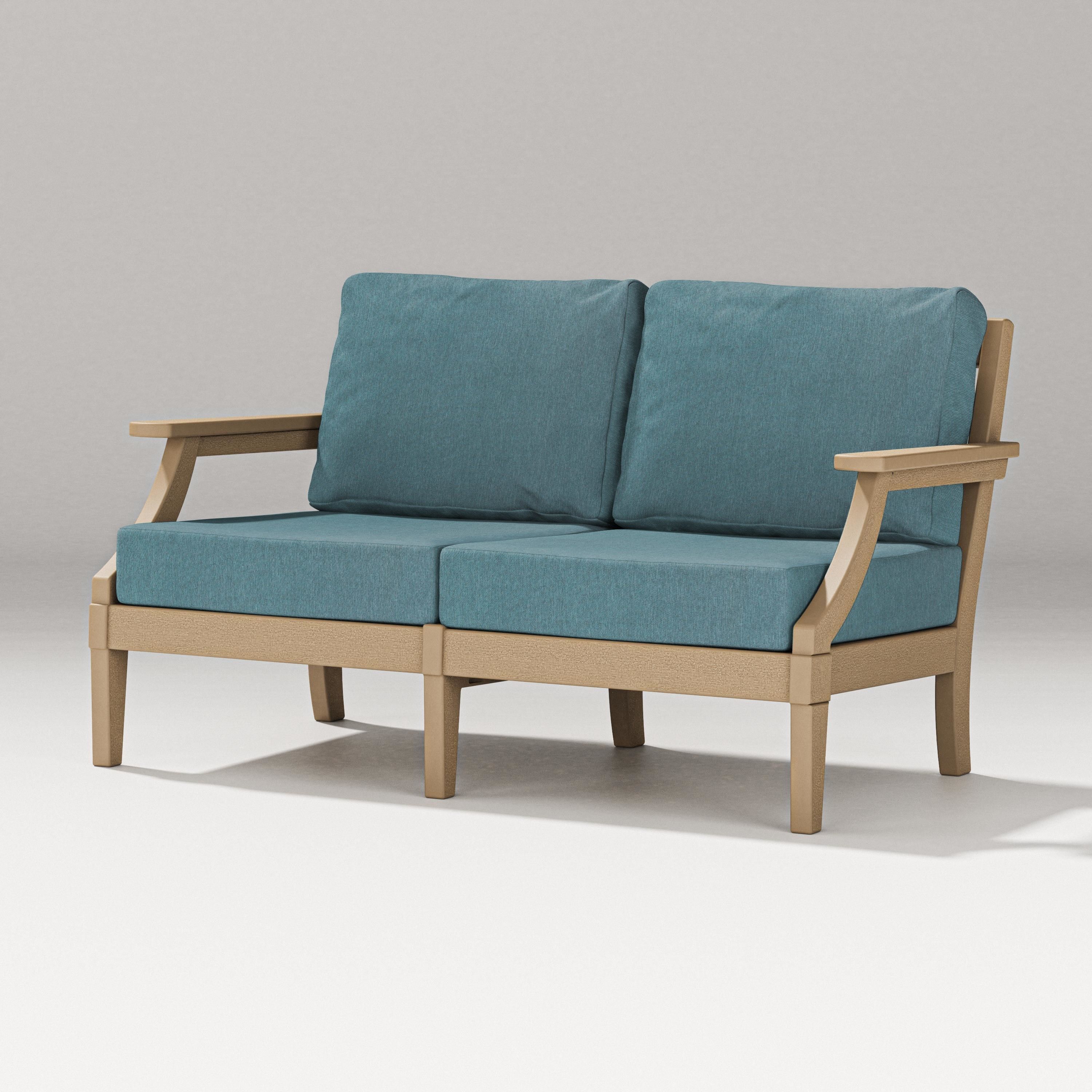 PW Designer Series Estate Loveseat in Vintage Sahara / Ocean Teal