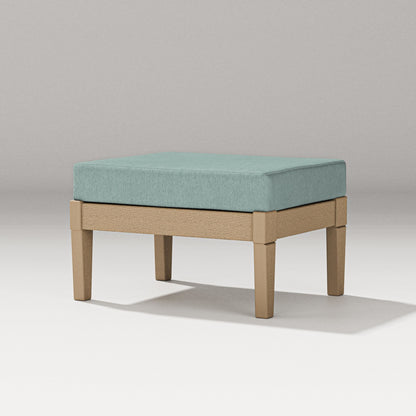 PW Designer Series Estate Lounge Ottoman in Vintage Sahara / Glacier Spa