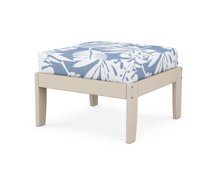 Unbranded Modular Ottoman - Classic in Sand / Leaf Sky Blue