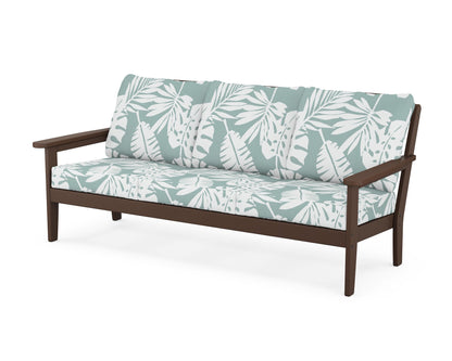 Country Living Cottage Deep Seating Sofa in Mahogany / Leaf Glacier Spa