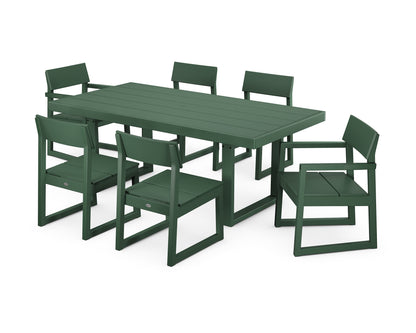 POLYWOOD® EDGE 7-Piece Dining Set in Green