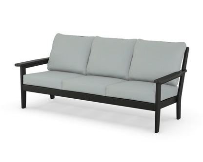 Country Living Cottage Deep Seating Sofa in Black / Spa
