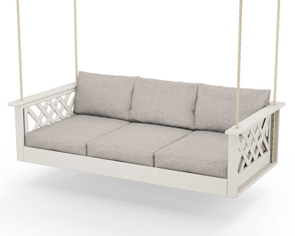 Country Living Wovendale Daybed Swing in Sand / Weathered Tweed