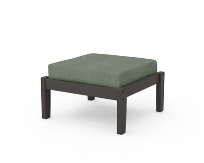 Unbranded Deep Seating Ottoman in Vintage Coffee / Cast Sage