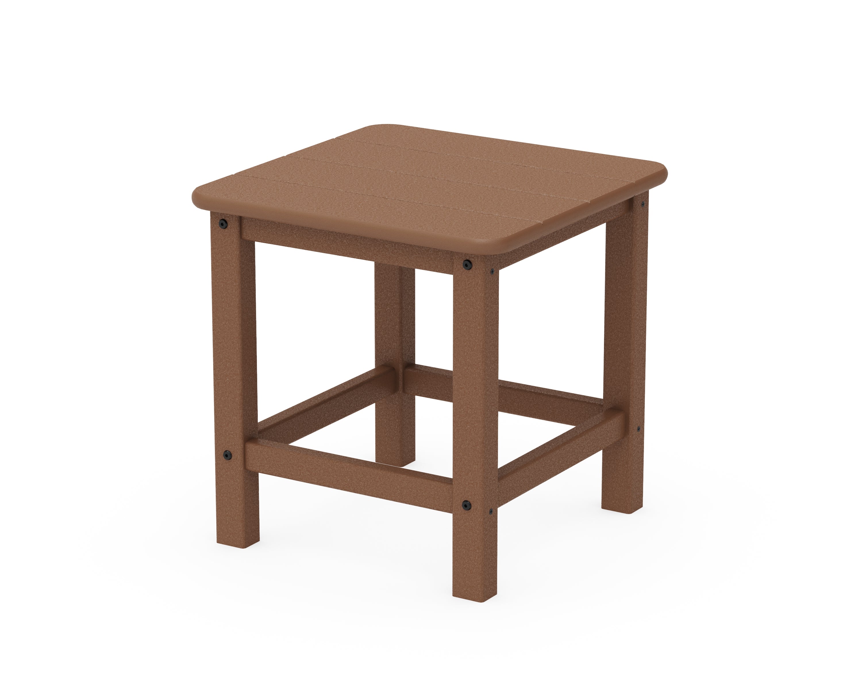 POLYWOOD® Seashell 18" Side Table in Teak