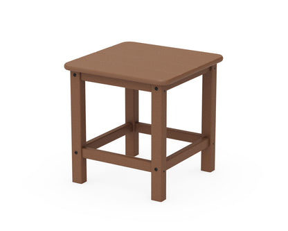 POLYWOOD® Seashell 18" Side Table in Teak