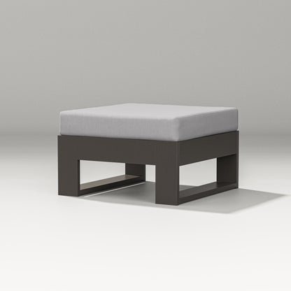 PW Designer Series Latitude Lounge Ottoman in Vintage Coffee / Granite