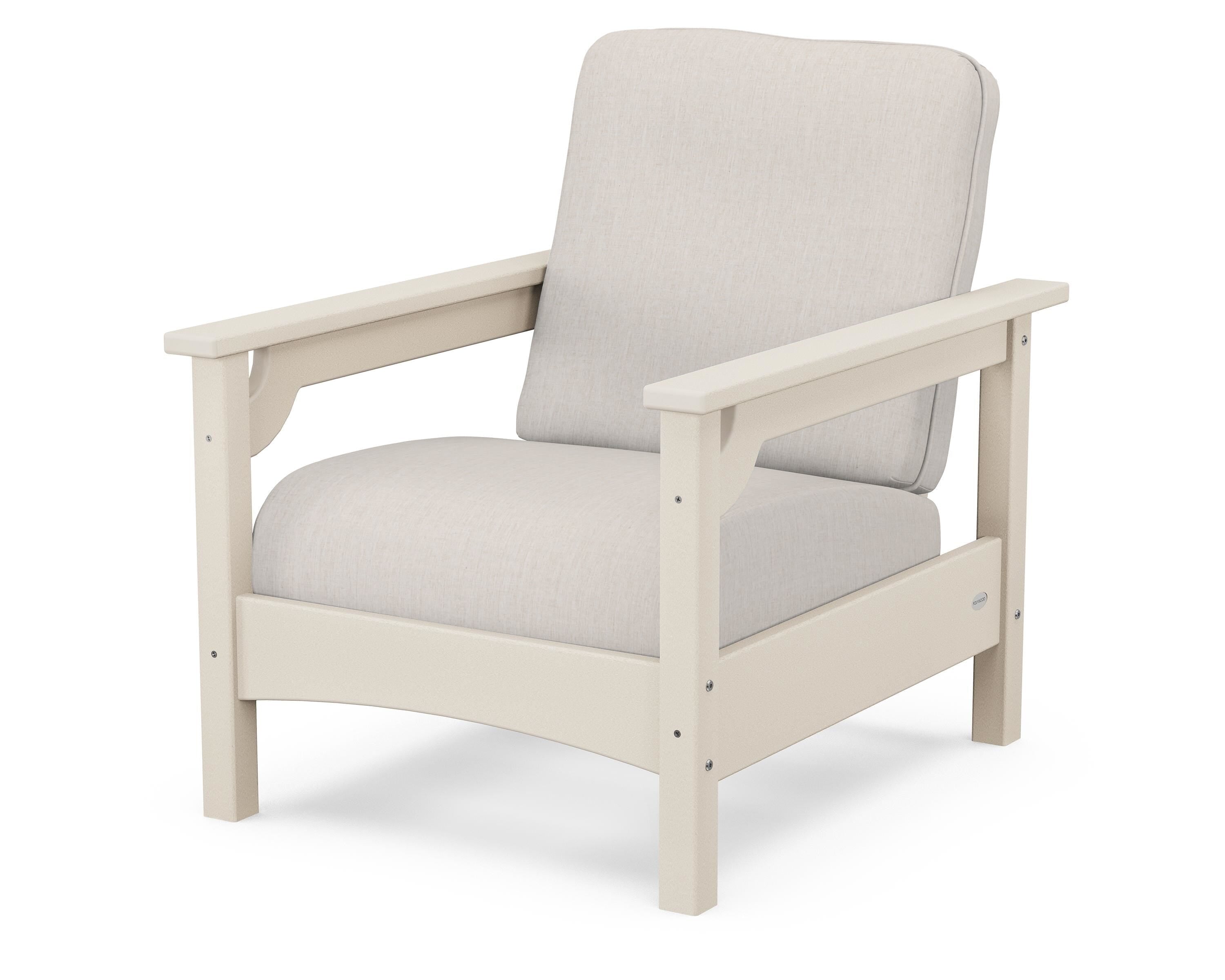 POLYWOOD® Club Chair in Sand / Cast Ash