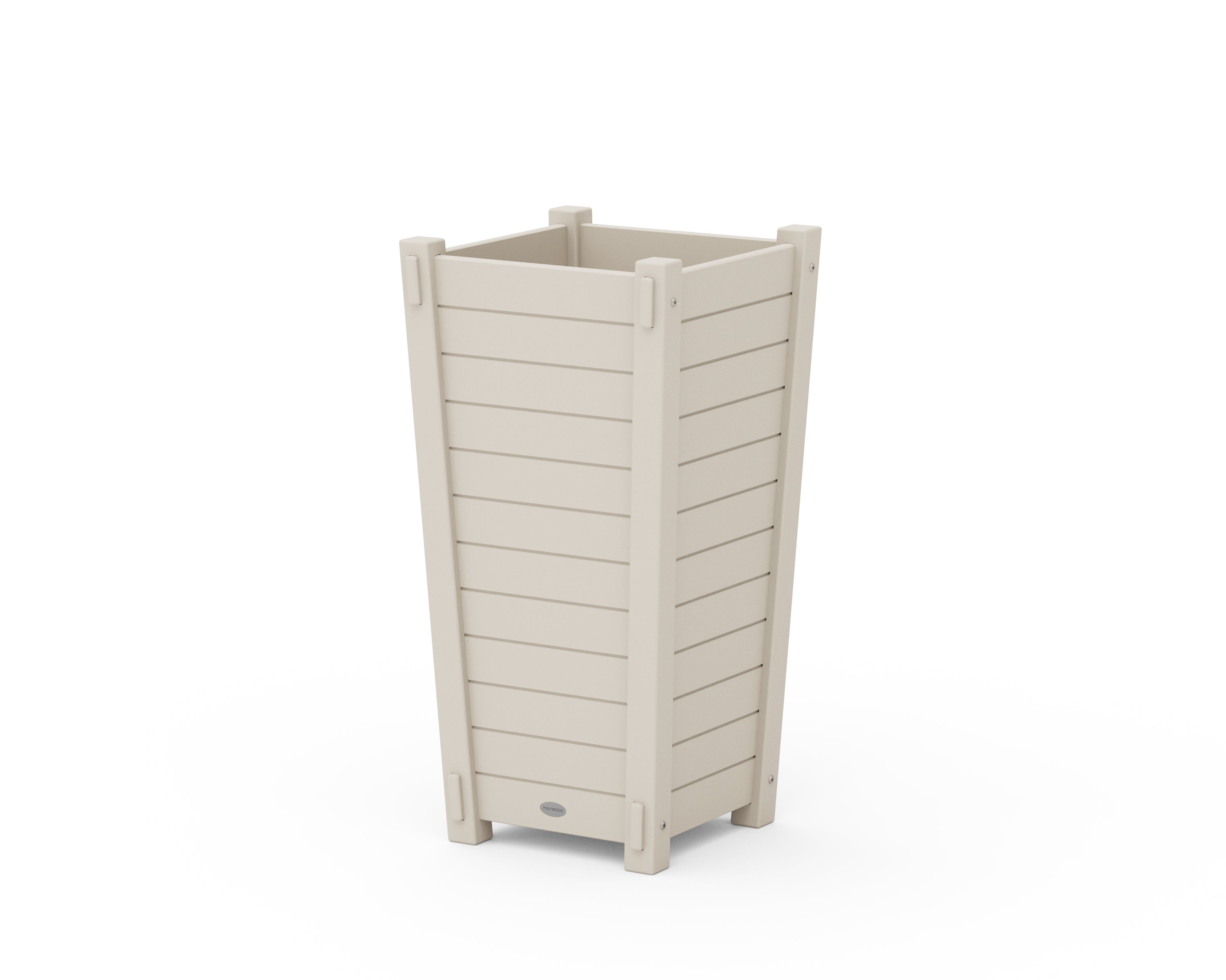 POLYWOOD® Nautical Tapered Square Planter Box in Sand