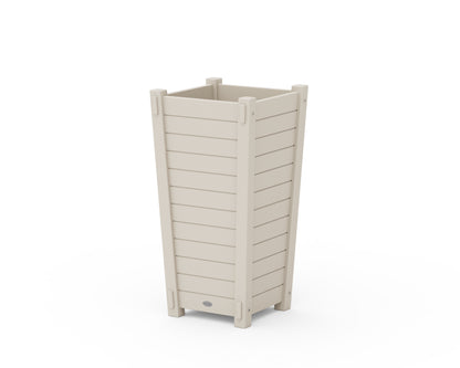 POLYWOOD® Nautical Tapered Square Planter Box in Sand