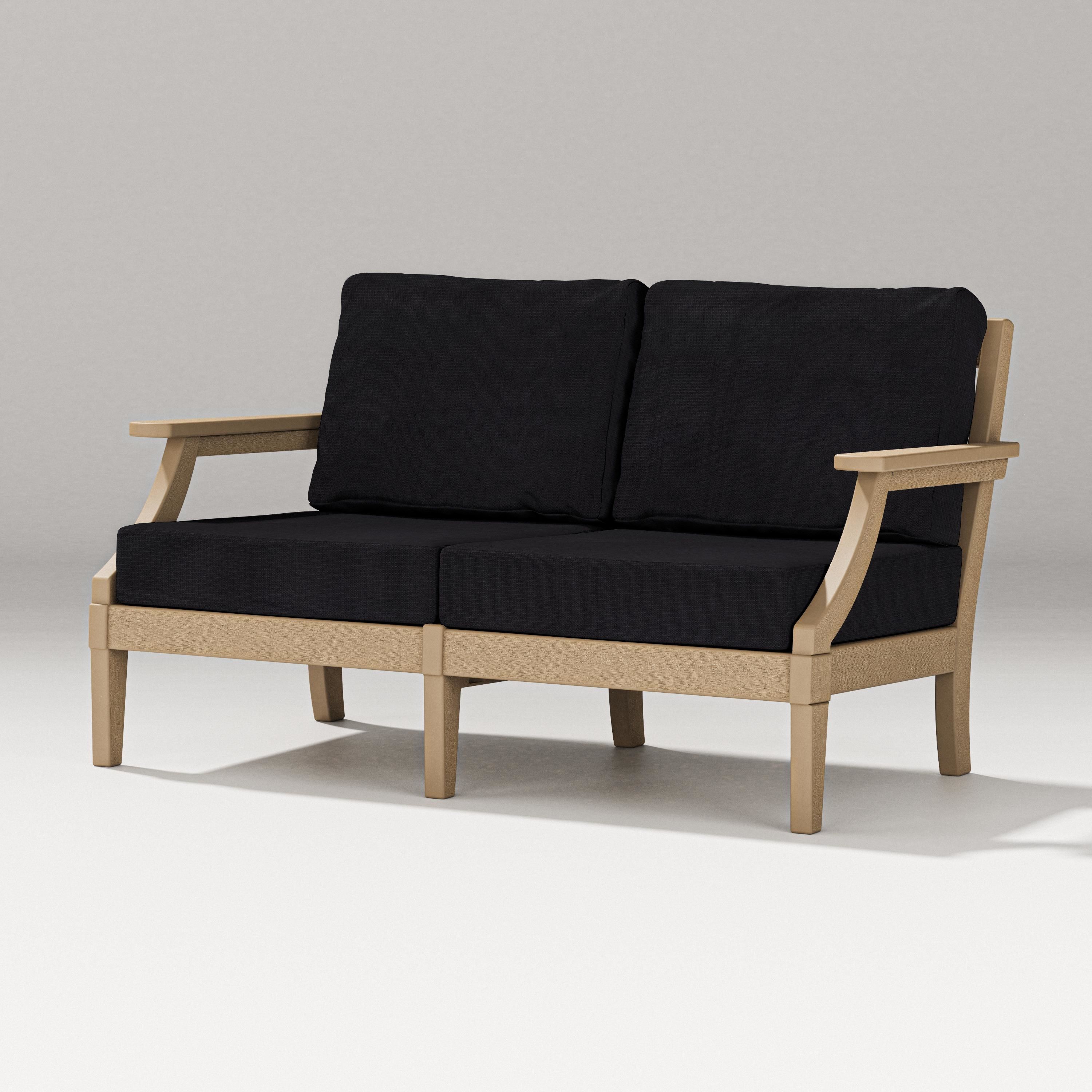 PW Designer Series Estate Loveseat in Vintage Sahara / Midnight Linen