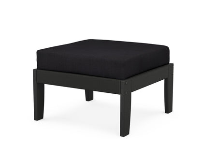 Unbranded Modular Ottoman - Classic in Black / Midnight Linen