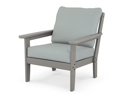 Country Living Cottage Deep Seating Chair in Slate Grey / Spa