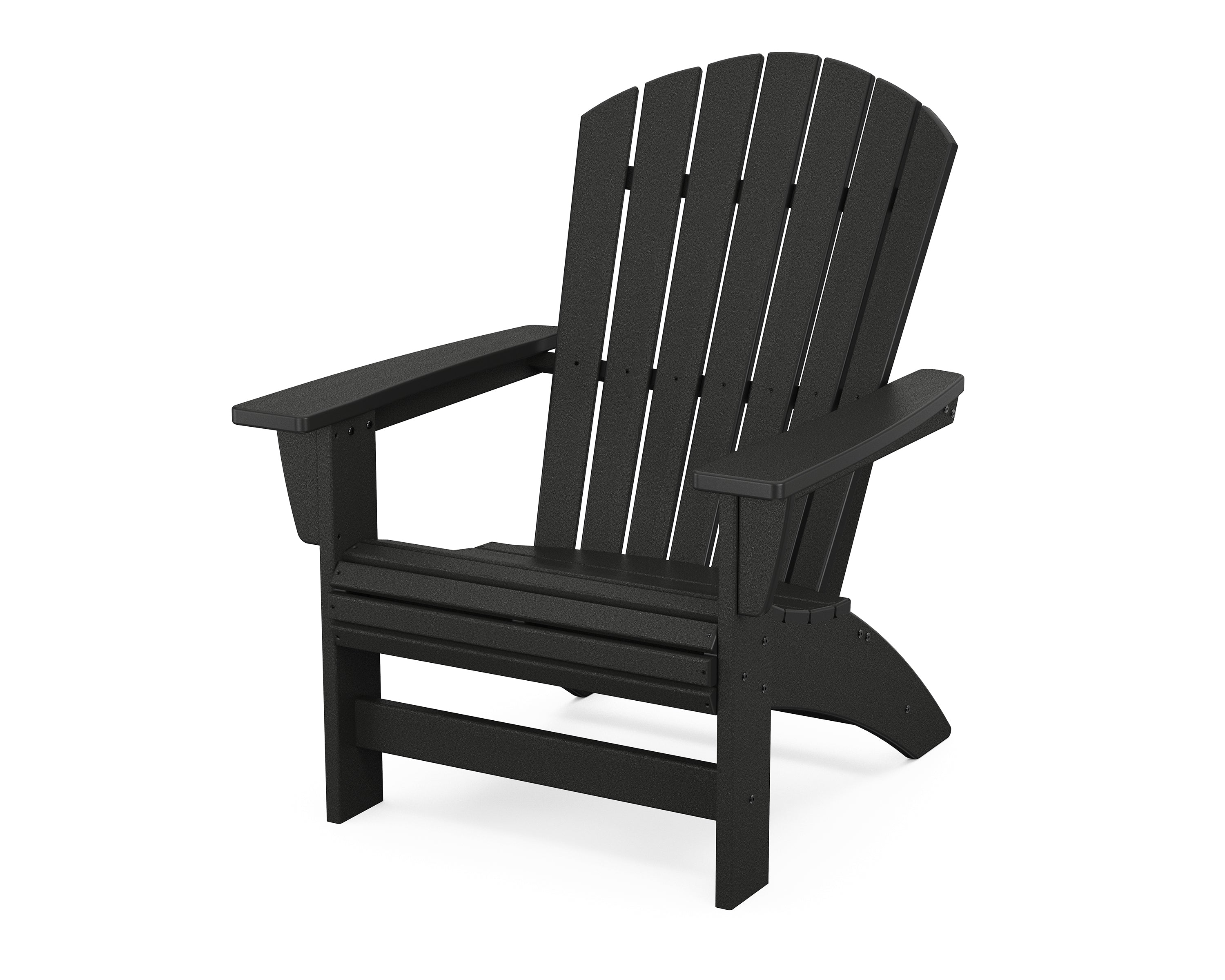 POLYWOOD® Nautical Grand Adirondack Chair in Black