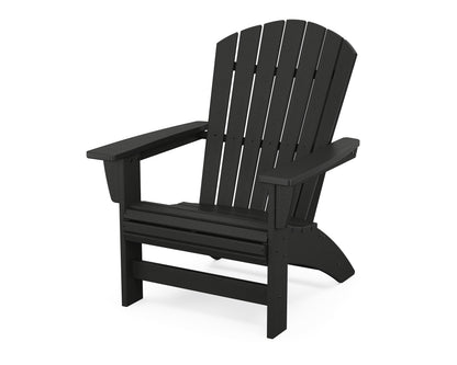 POLYWOOD® Nautical Grand Adirondack Chair in Black