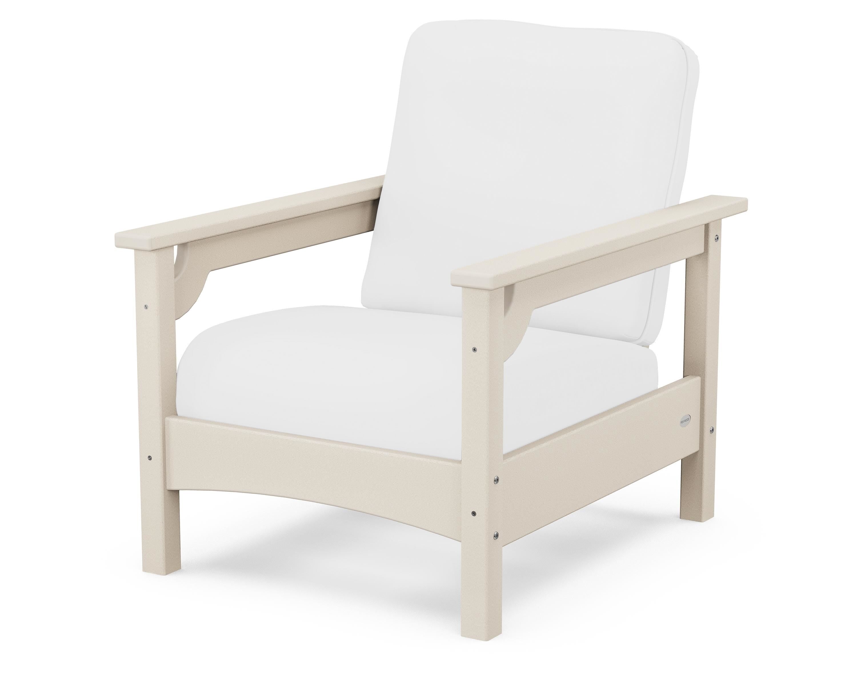POLYWOOD® Club Chair in Sand / Natural
