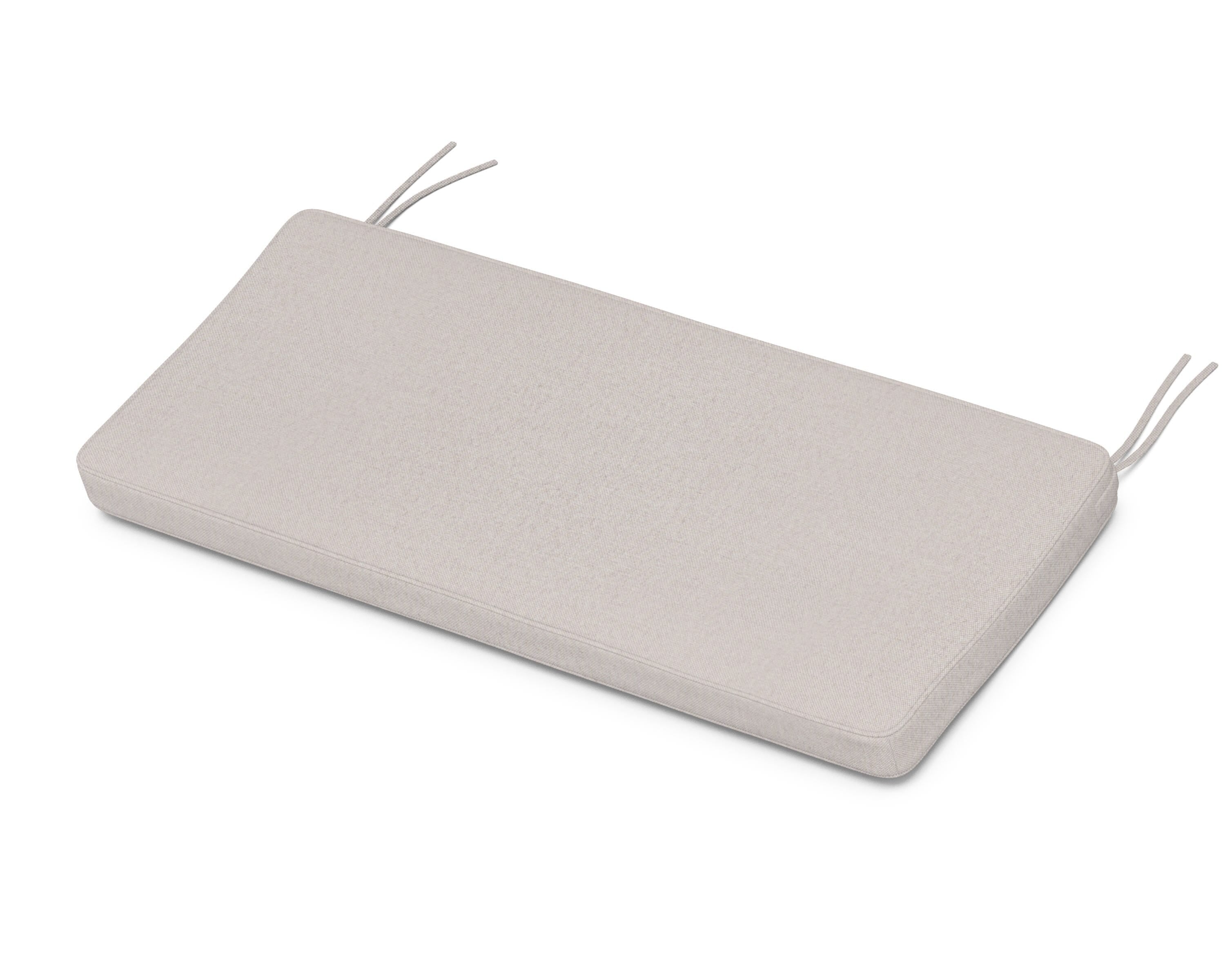 Martha Stewart by POLYWOOD® Chinoiserie Bench Seat Cushion in Dune Burlap