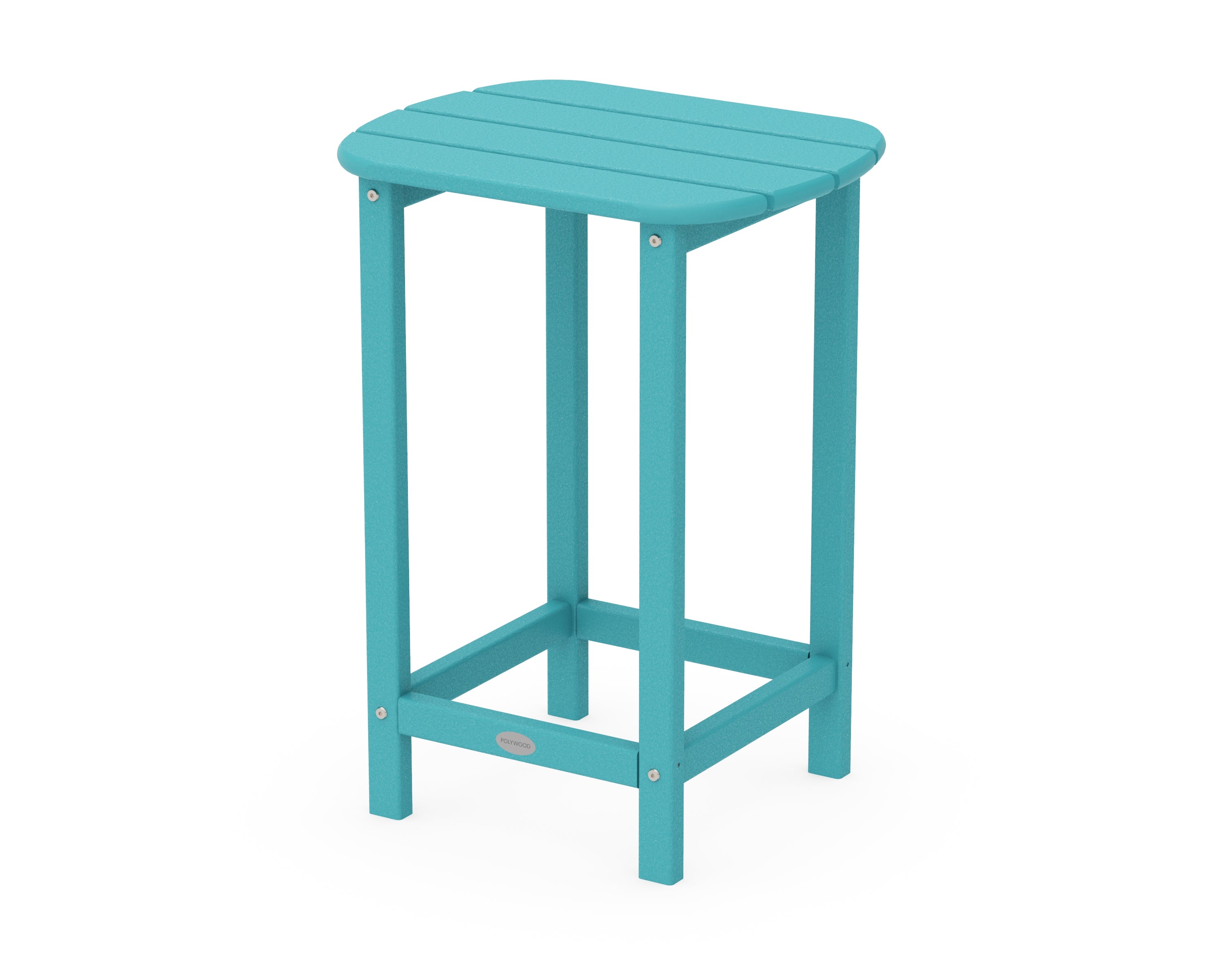 POLYWOOD® South Beach 26" Counter Side Table in Aruba