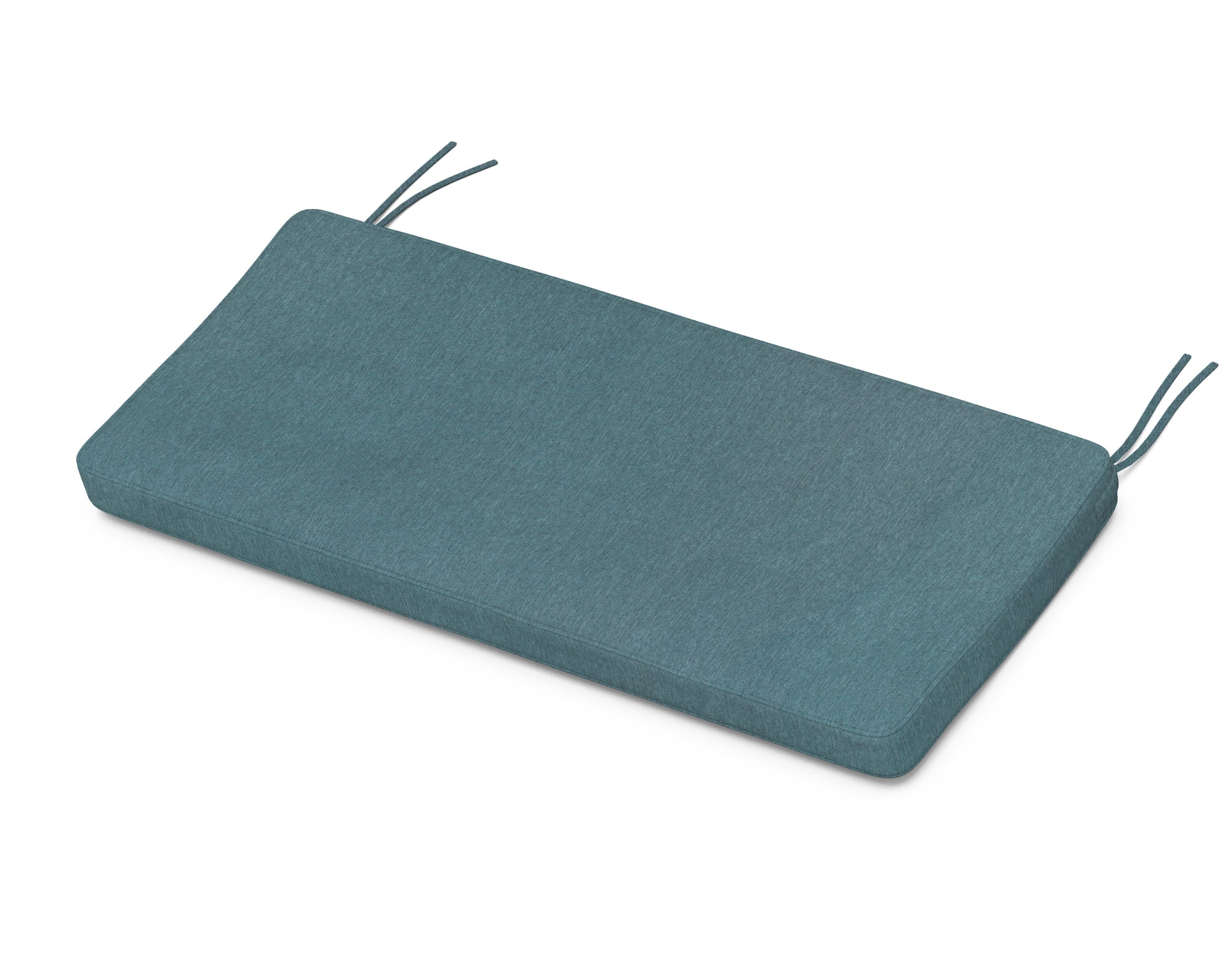 Martha Stewart by POLYWOOD® Chinoiserie Bench Seat Cushion in Ocean Teal