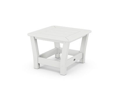 POLYWOOD® Harbour Slat End Table in White