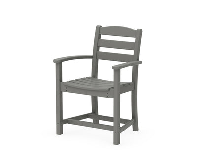POLYWOOD® La Casa Café Dining Arm Chair in Slate Grey
