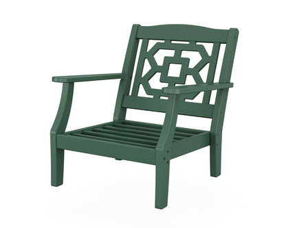 Martha Stewart by POLYWOOD® Chinoiserie Deep Seating Chair Frame in Green