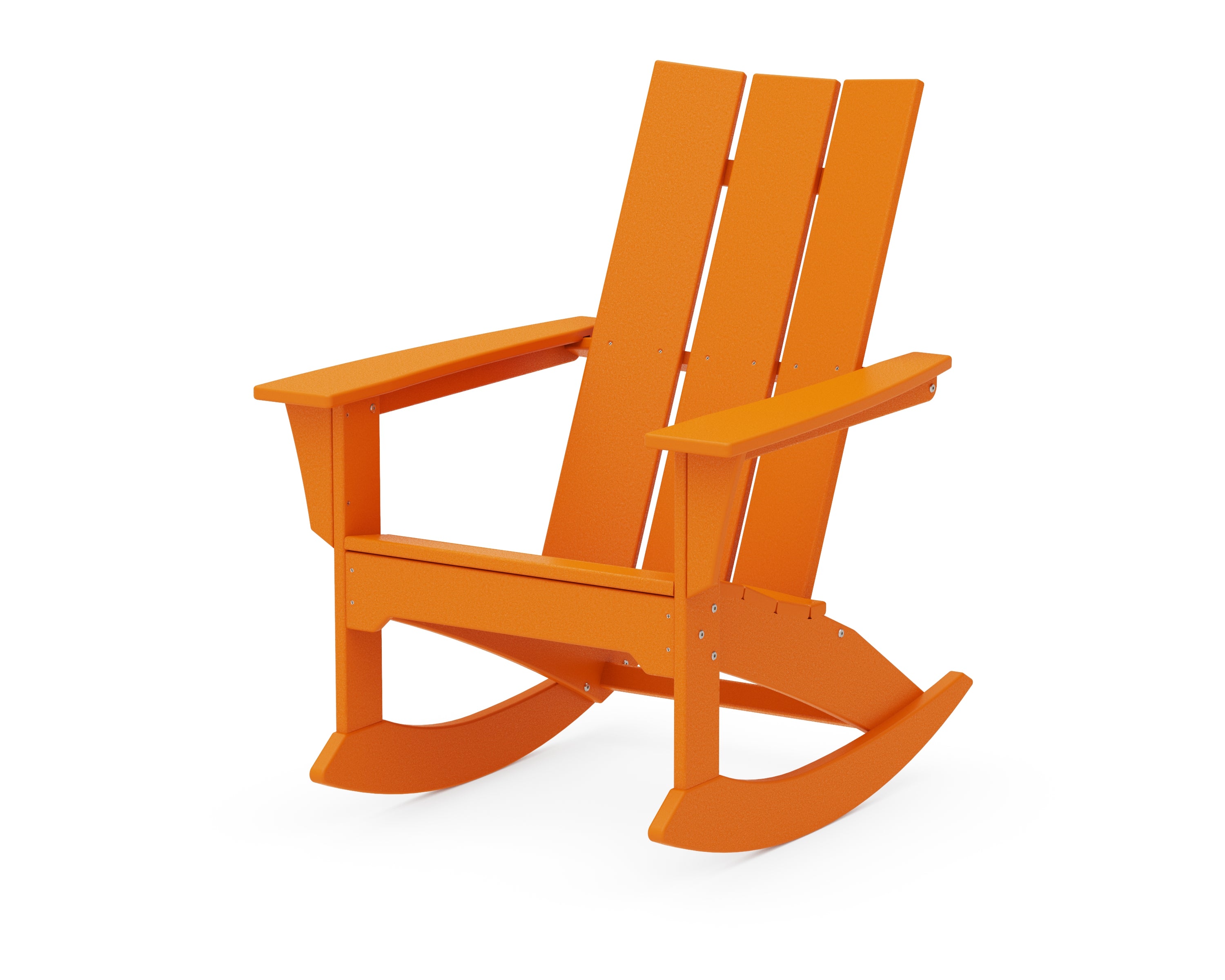 POLYWOOD® Modern Adirondack Rocker in Tangerine