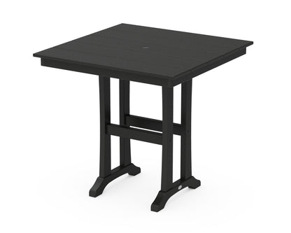POLYWOOD® Farmhouse Trestle 37" Counter Table in Black