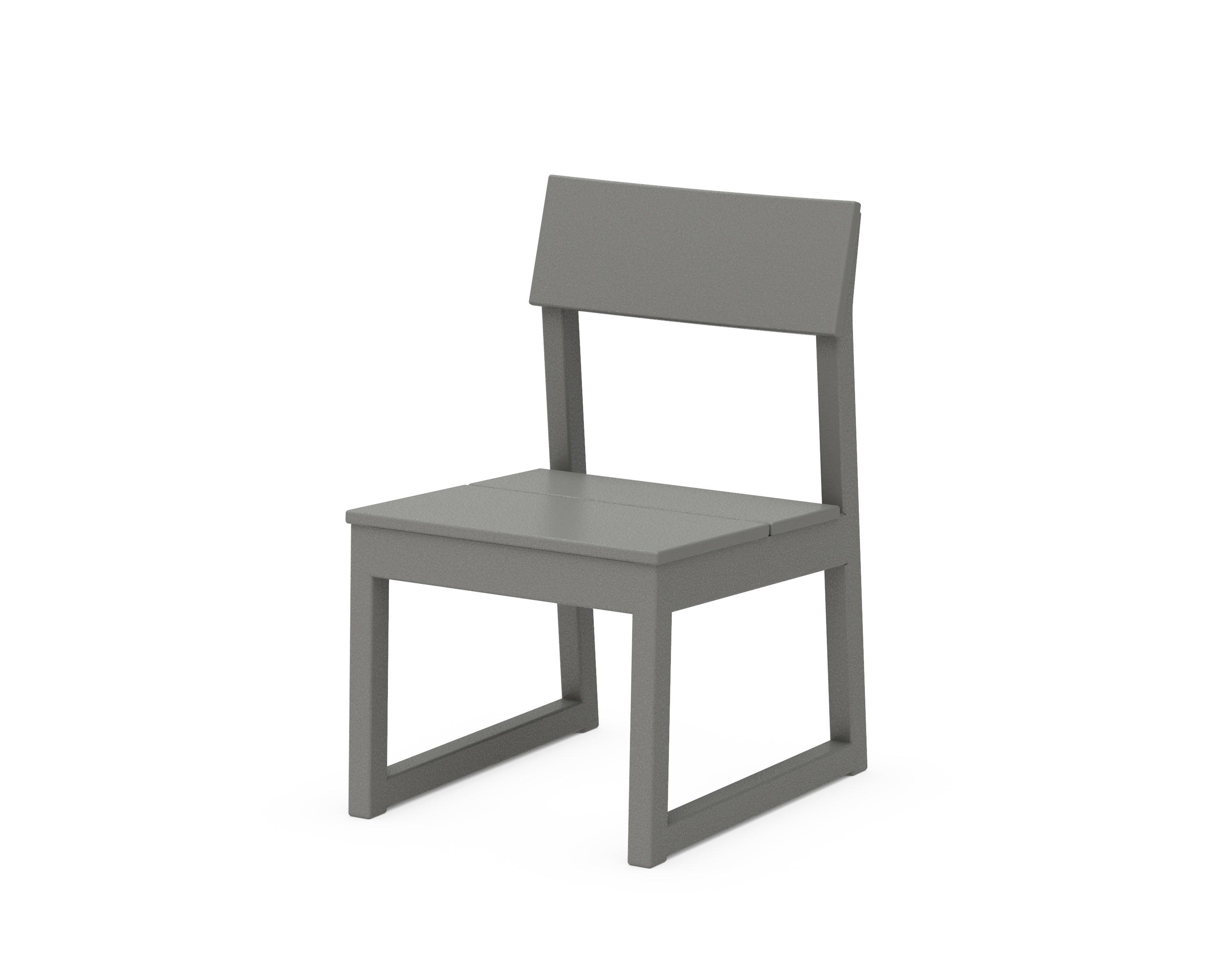 POLYWOOD® EDGE Dining Side Chair in Slate Grey
