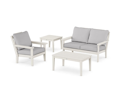 Country Living Wovendale 4-Piece Deep Seating Set in Sand / Granite